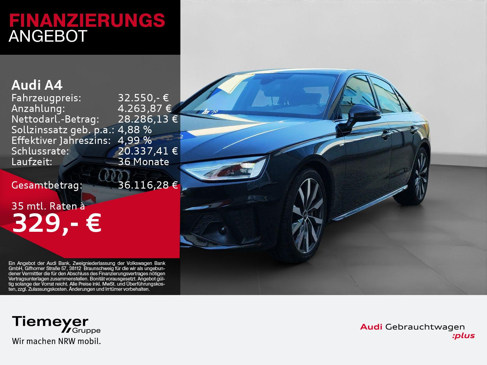 Audi A4 40 TFSI Q S LINE OPTIKPAKET KAMERA NAVI+ LM18