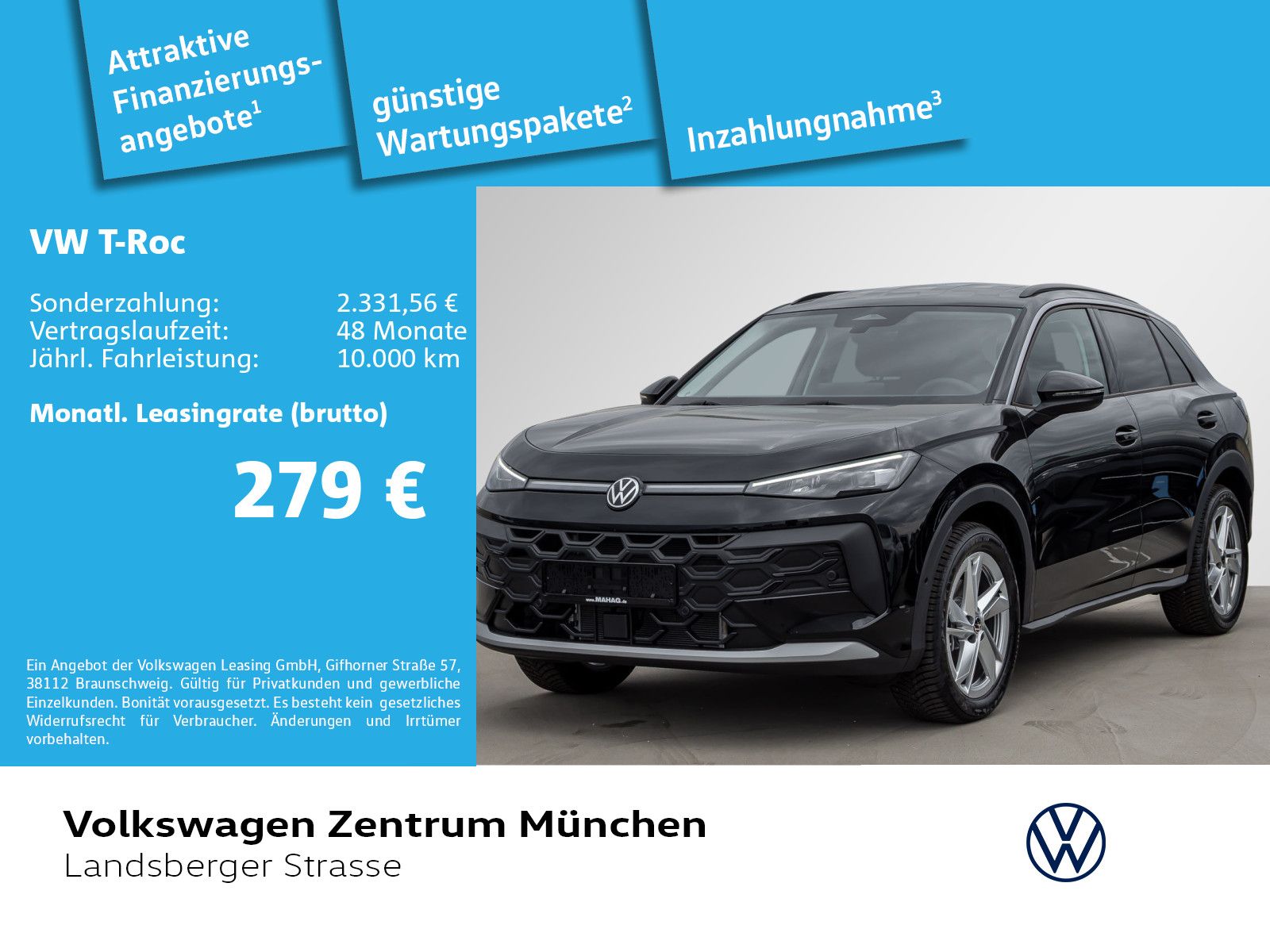 Volkswagen T-Roc 1.5 eTSI LIFE LED+ R-KAM APP ACC DAB+ 18"