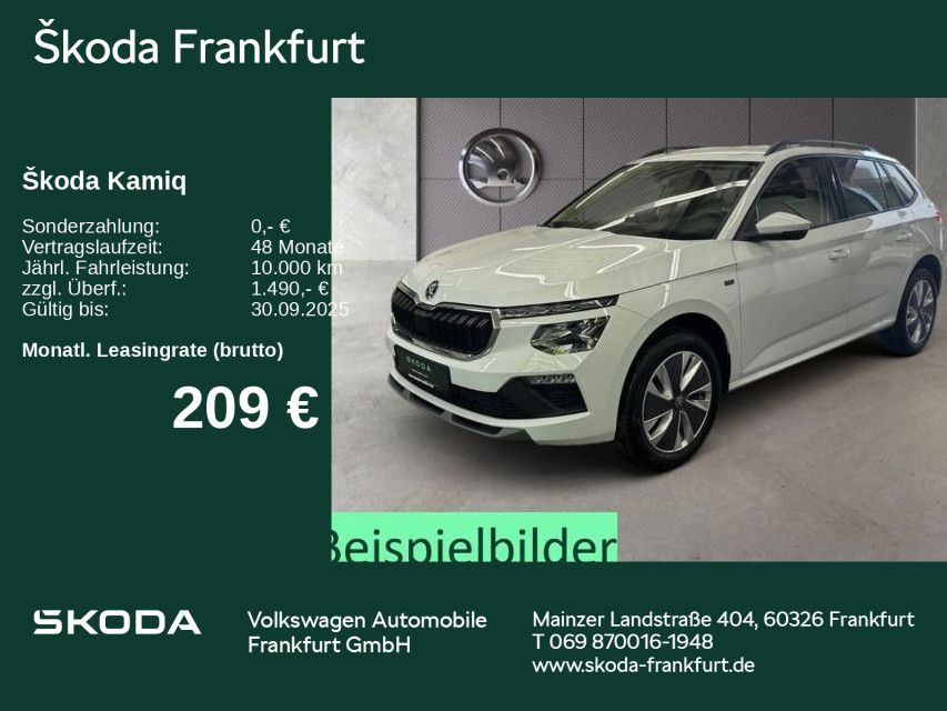 Kamiq Tour 1,0 TSI 70 kW 5-Gang-Schaltgetriebe
