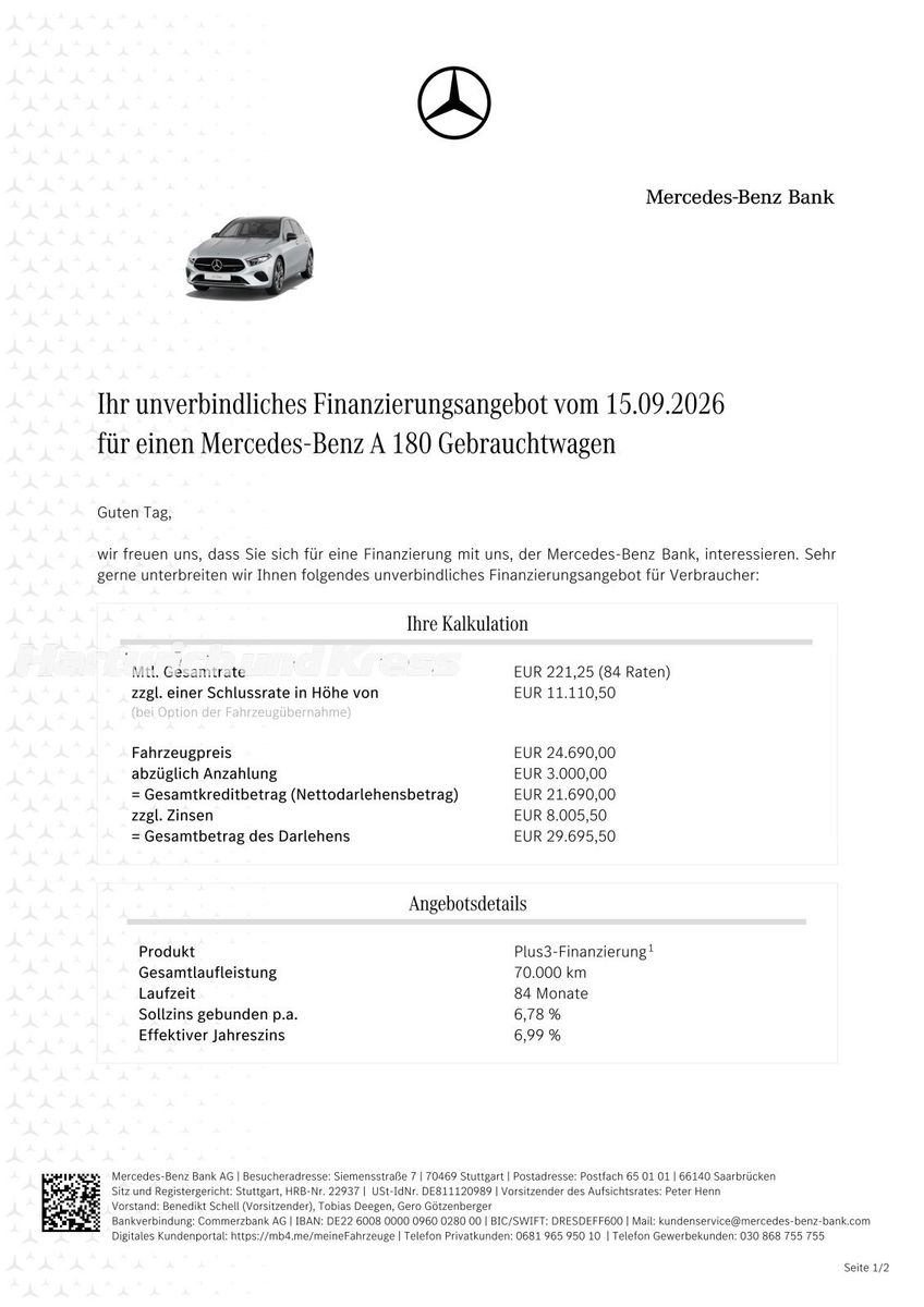 Mercedes-Benz A 180 Progressive Panorama Kamera LED Ambiente foto 3