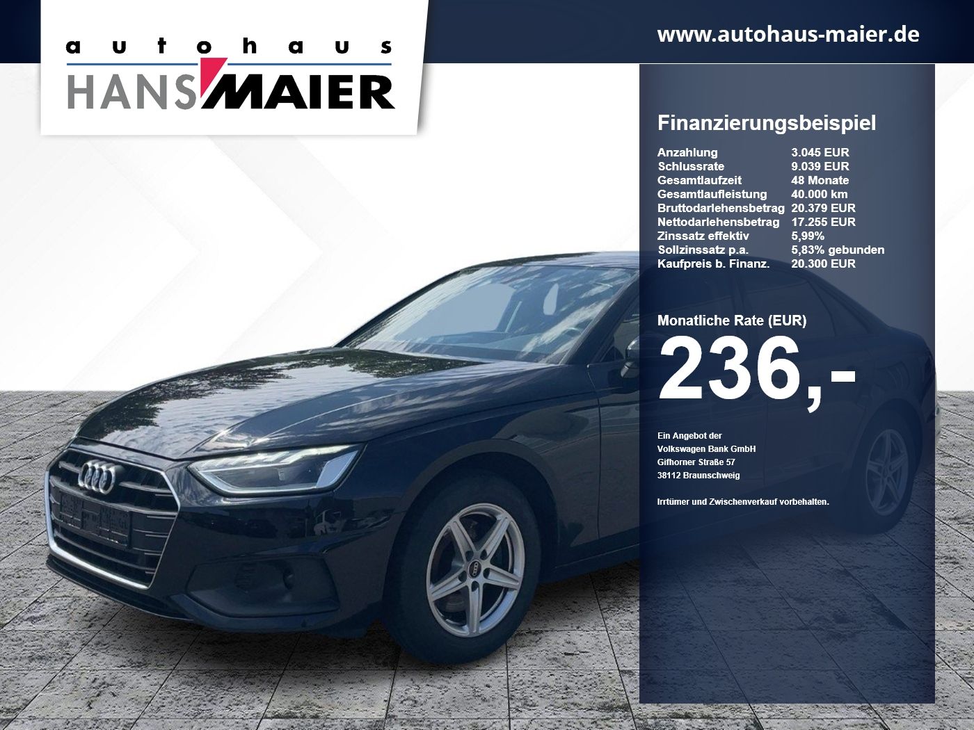 Audi A4 Limo 35 TDI Stronic AHK LED Kam Navi 8fach