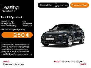 Audi Leasingangebot: Audi A3 Sportback 30 TFSI advanced*NAVI-PLUS*LED*KAME