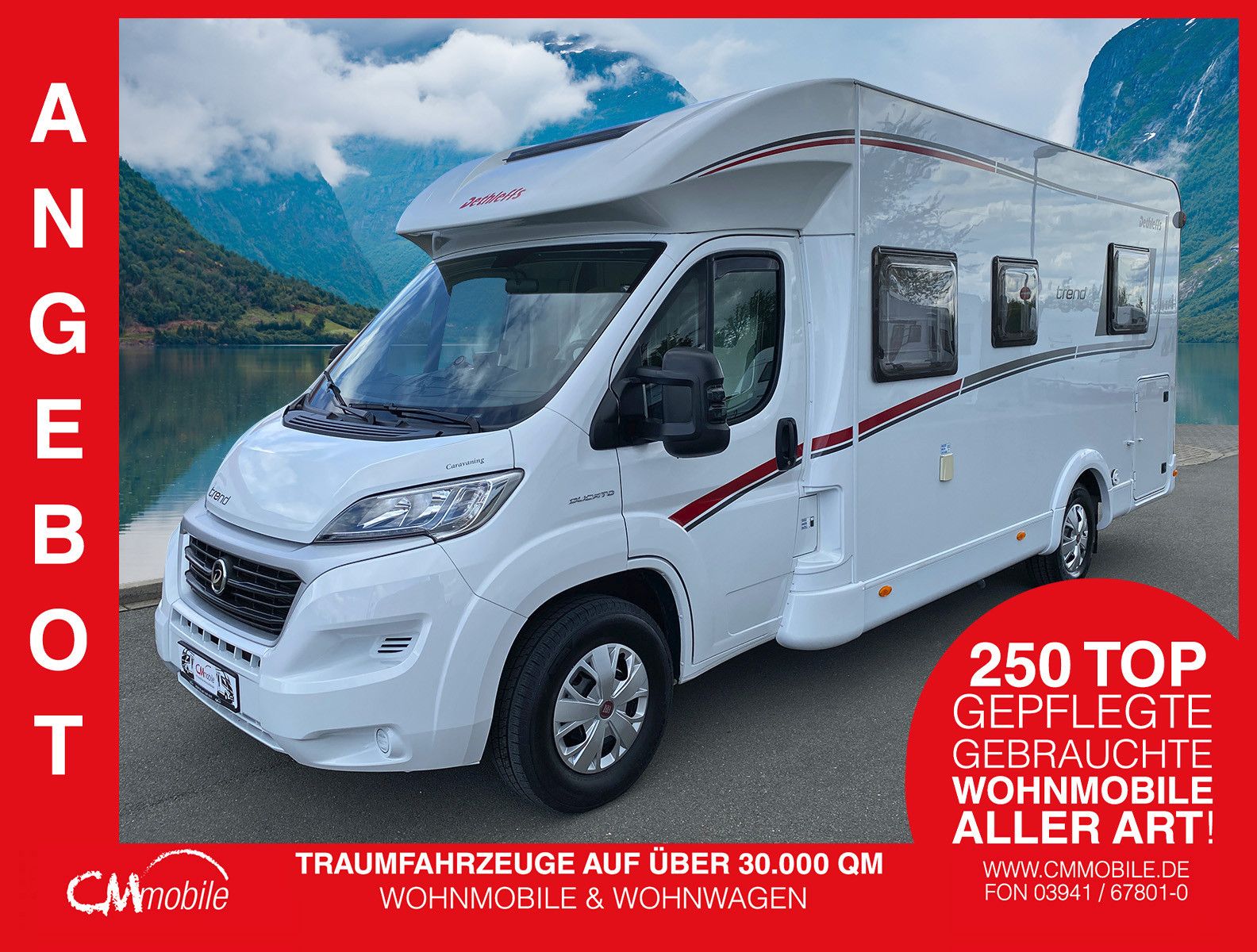 Dethleffs
 Trend T 6757 - Hub&Queensbett - Garage
