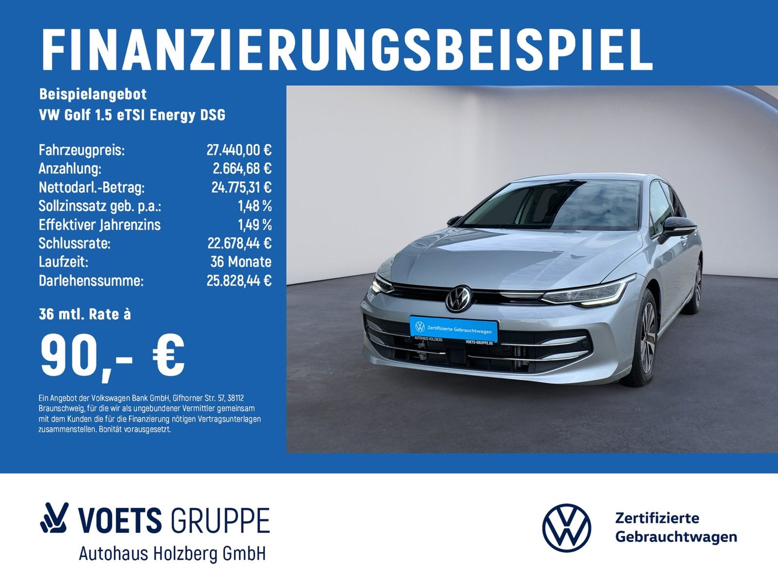Volkswagen Golf 1.5 eTSI Energy DSG NAVI+RFK+ACC
