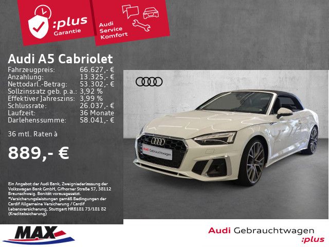 Audi A5 Cabriolet 40 TFSI QUATT S LINE MATRIX+AHK+HUD