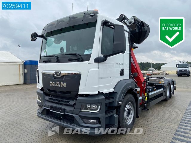 MAN TGS 26.440 6X2 Penz Crane Hyva Lift-Lenkachse Eu