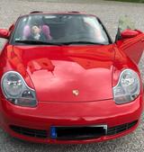 Porsche  Boxster S  Rarität! rot - Schaltgetriebe w. km - Porsche mit Benzin-Antrieb: Rot, Leder, Cabrio