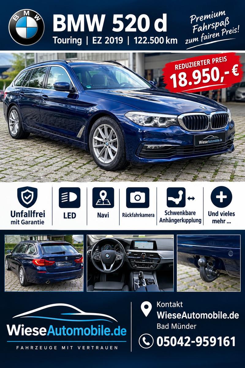 BMW 520 d Navi+AHK+LED+Kamera