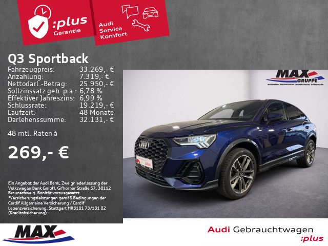 Audi Q3 Sportback 35 TDI S LINE +LED+NAVI+KAMERA+ALU+