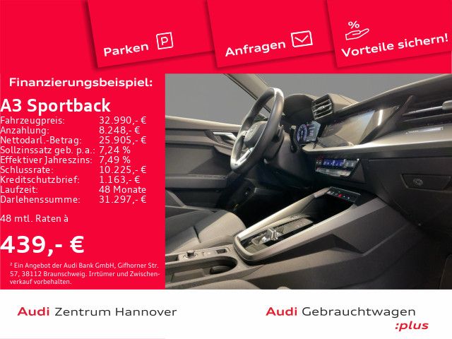 Audi A3 Sportback S line 45 TFSIe Pano B&O LED virtua