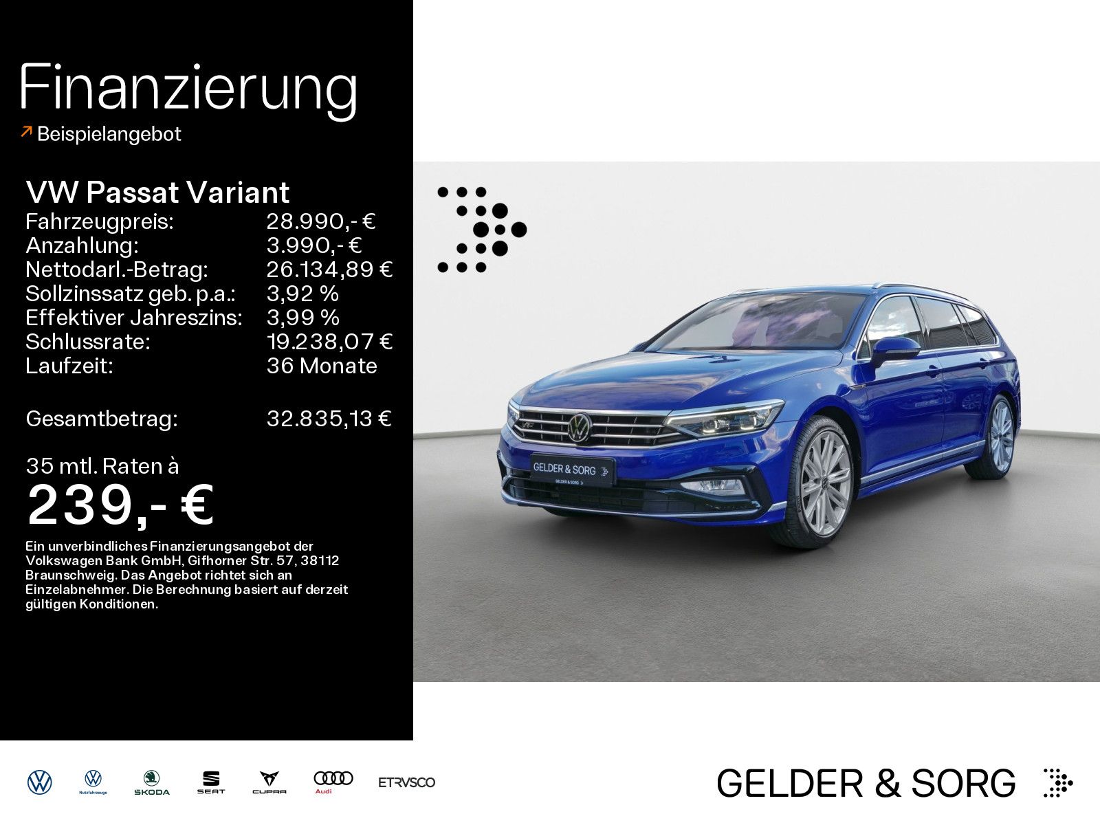 Volkswagen Passat Variant TDI R-Line 19Z*Leder*Pan*H&K*Stan
