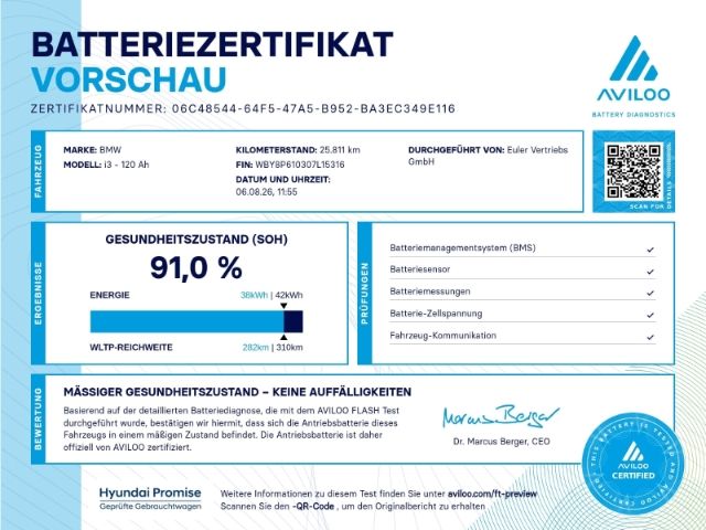 BMW i3 S 120Ah Navi LED Blendfreies Fernl. Dyn. Kurv imagem 2