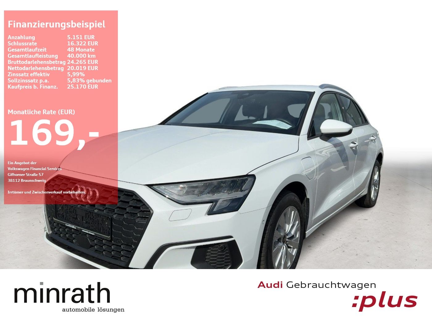 Audi A3 Sportback 40 TFSI e APP+DAB+SHZ+VIRT+ACC+LED