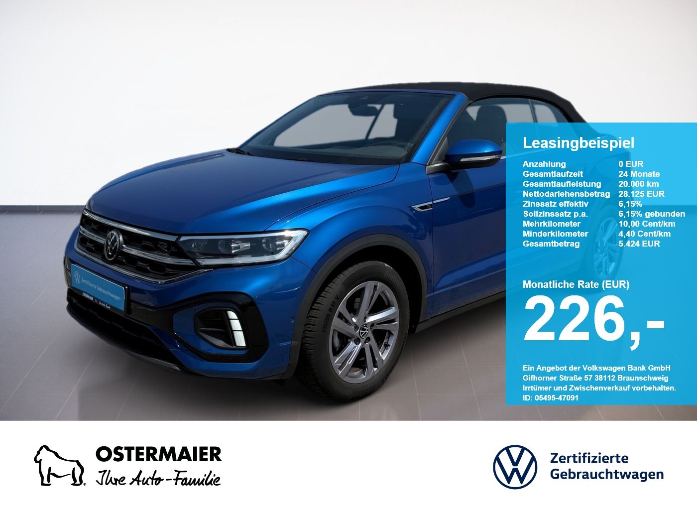 Volkswagen T-Roc Cabriolet R-LINE 1.5TSI 150PS.DSG.LED.NAVI