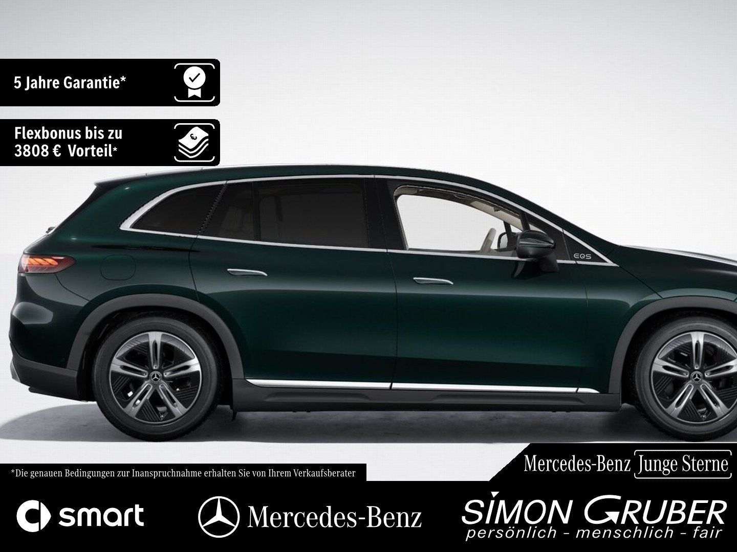 Fahrzeugabbildung Mercedes-Benz EQS 450 4M SUV Pano Burm Sitzklima Massage 7Sitz