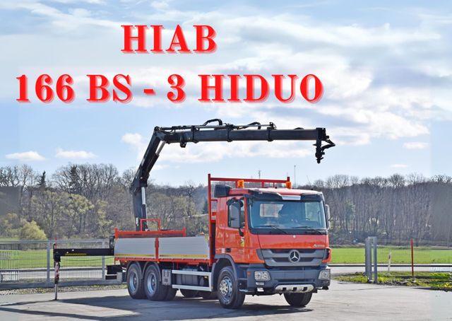 Mercedes-Benz ACTROS 2636 * HIAB 166BS-3HIDUO+FUNK / 6x4