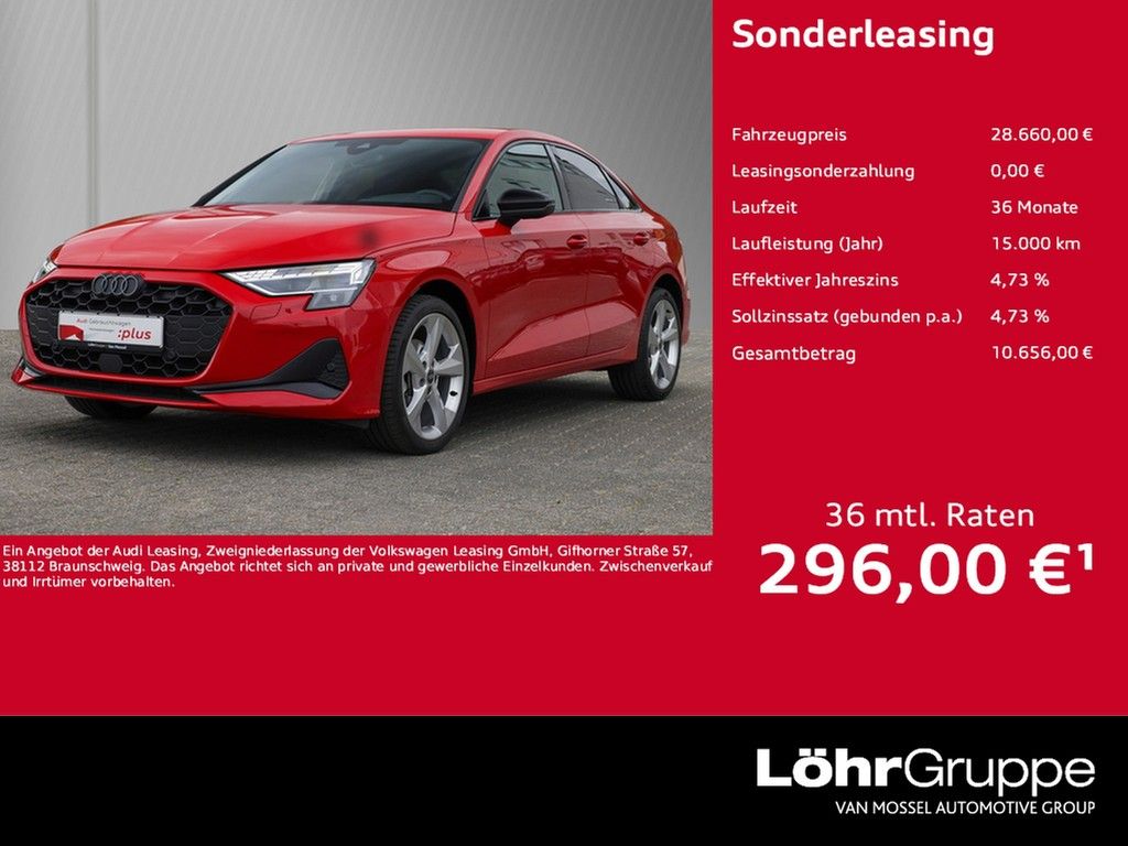 Audi A3 Limo 30 TFSI S line 6-Gang Sonos Head up Disp