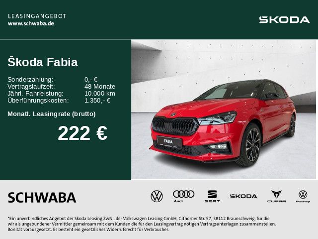 Fabia Monte Carlo 1,0 TSI DSG *LED*ACC*R-KAM*PDC