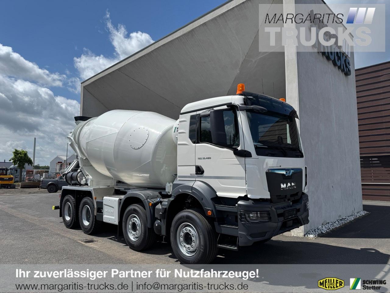 MAN TGS 37.480 8x4 EUR6 GSR Stetter 10m3 Light/Smart