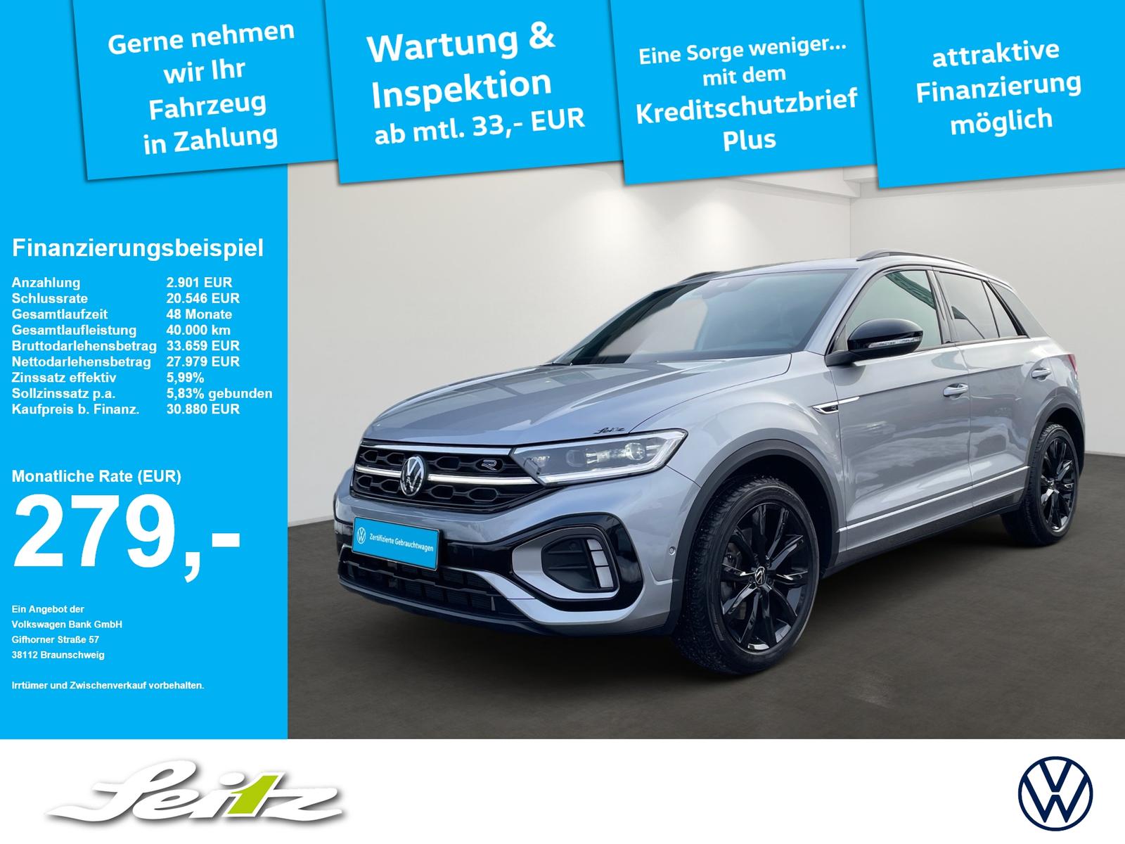 Volkswagen T-Roc 2.0 TSI 4-Motion DSG R-Line *AHK*MATRIX*KA