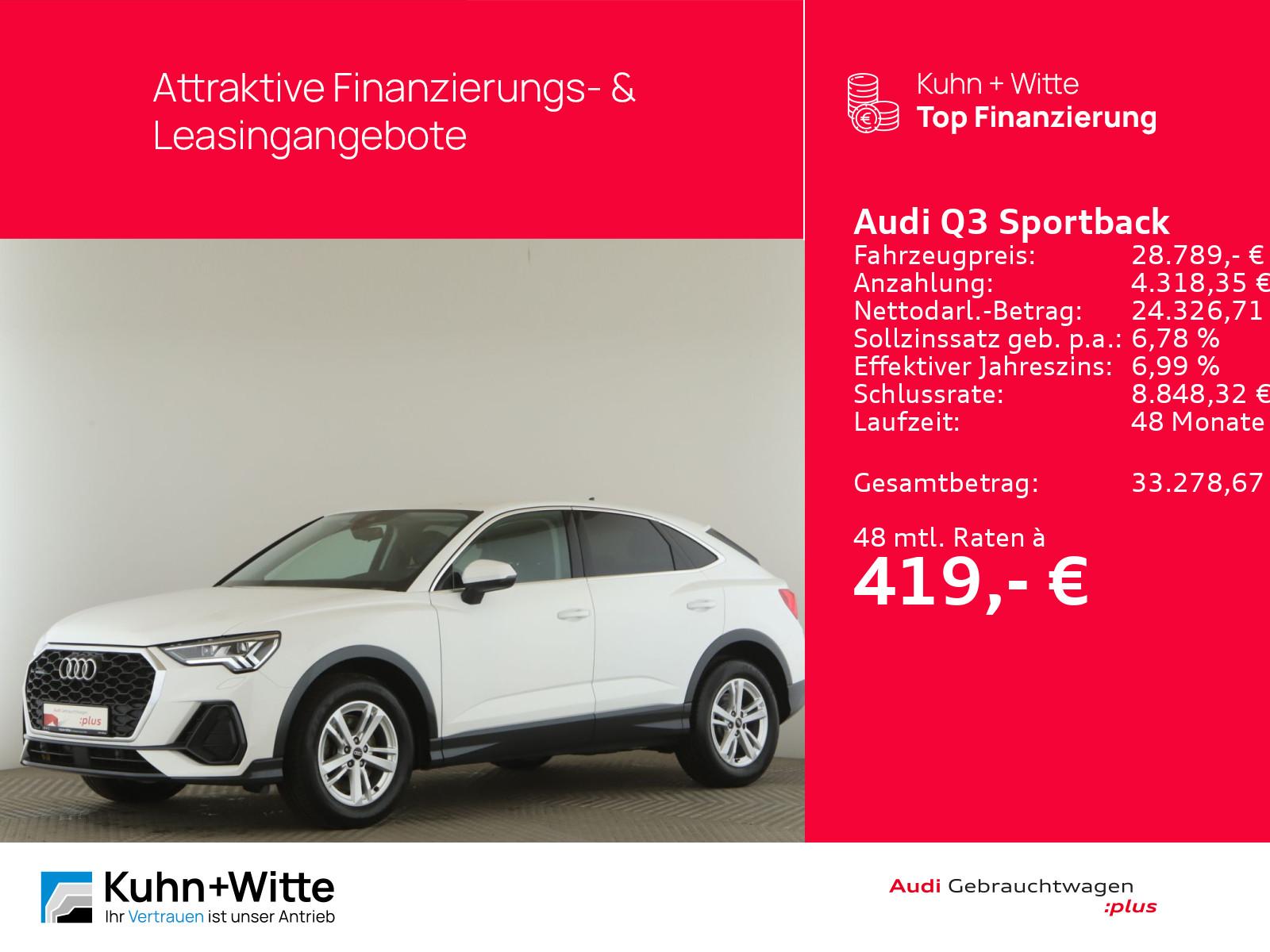 Audi Q3 Sportback 40 TDI quattro Matrix+RFK+StandH