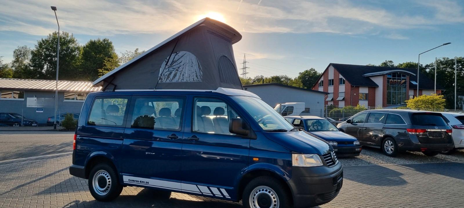 Volkswagen T5 Camper mit Aufstelldach 9 Sitze  4 Schlafplät