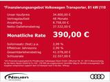 Volkswagen Transporter Kasten Motor  2,0 l TDI 81 kW 6-Gang - Neuwagen: Transporter