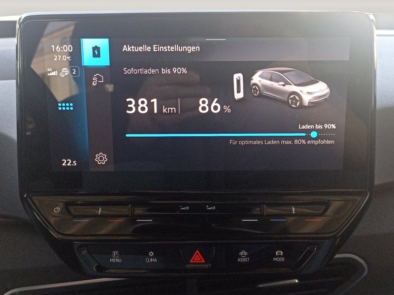 Fahrzeugabbildung Volkswagen ID.3 Pro Performance 58 kWh 150 kW / 204 PS