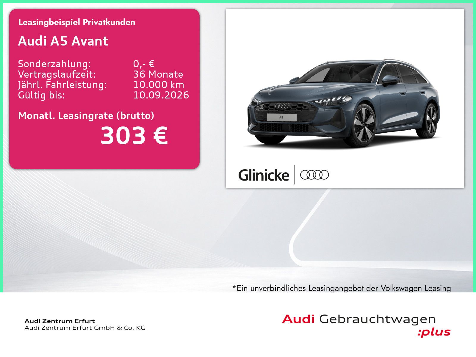 Audi A5 Avant 2.0 TFSI S-tronic LED Rückfahrkamera Na
