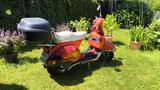 Vespa PX 200 E rot mit Airbrush-Design - VESPA PX 200
