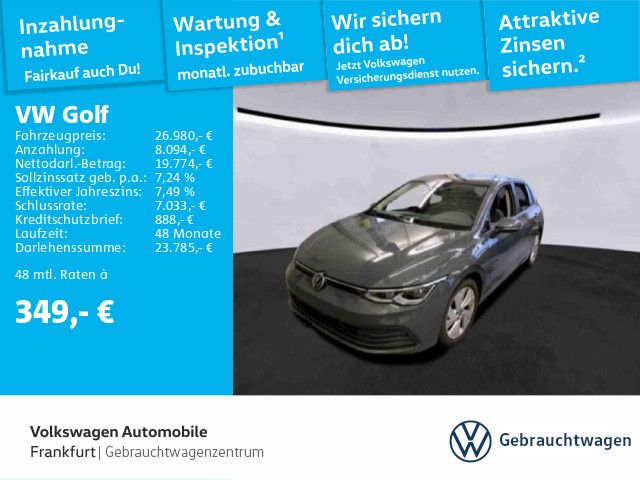 Volkswagen Golf VIII 1.5 eTSI DSG Life Navi 18"Alu IQ.Light