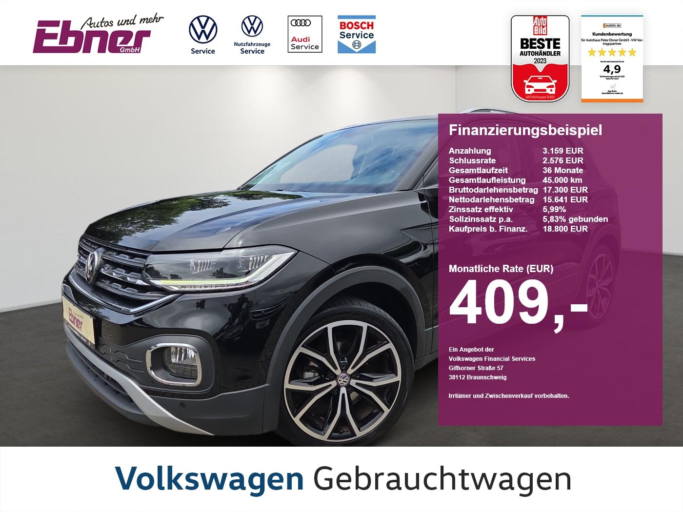 Volkswagen T-Cross BLACK STYLE TSI DSG AHK+ACC+LED+NAVI+SIT
