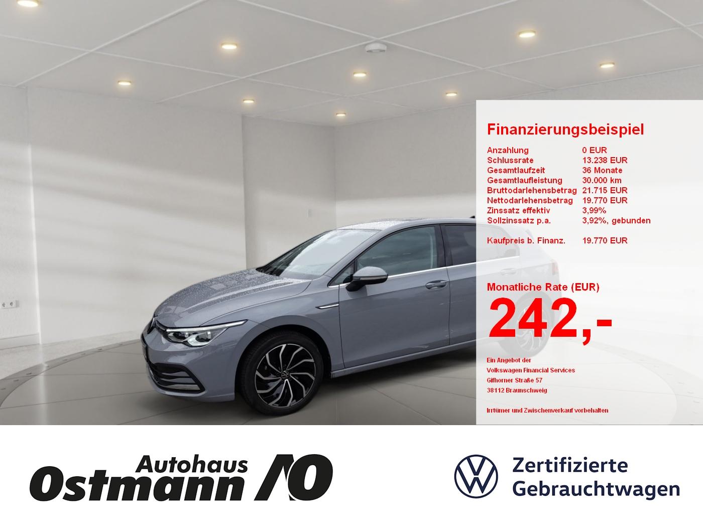 Volkswagen Golf VIII Style 1.5 TSI Massage Matrix RFK ACC