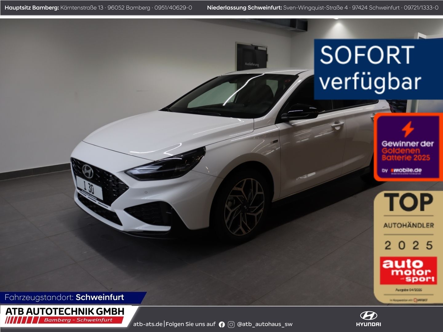 Fahrzeugabbildung Hyundai i30 MY26 N-Line 1.6 T-GDI 150 PS 7-DCT 2WD Navi