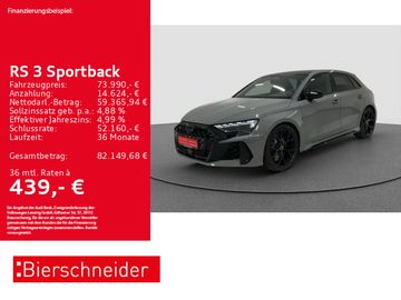 Audi Leasingangebot: Audi RS3 Sportback 19 V-MAX MATRIX-LED PANO SCHALE 5J