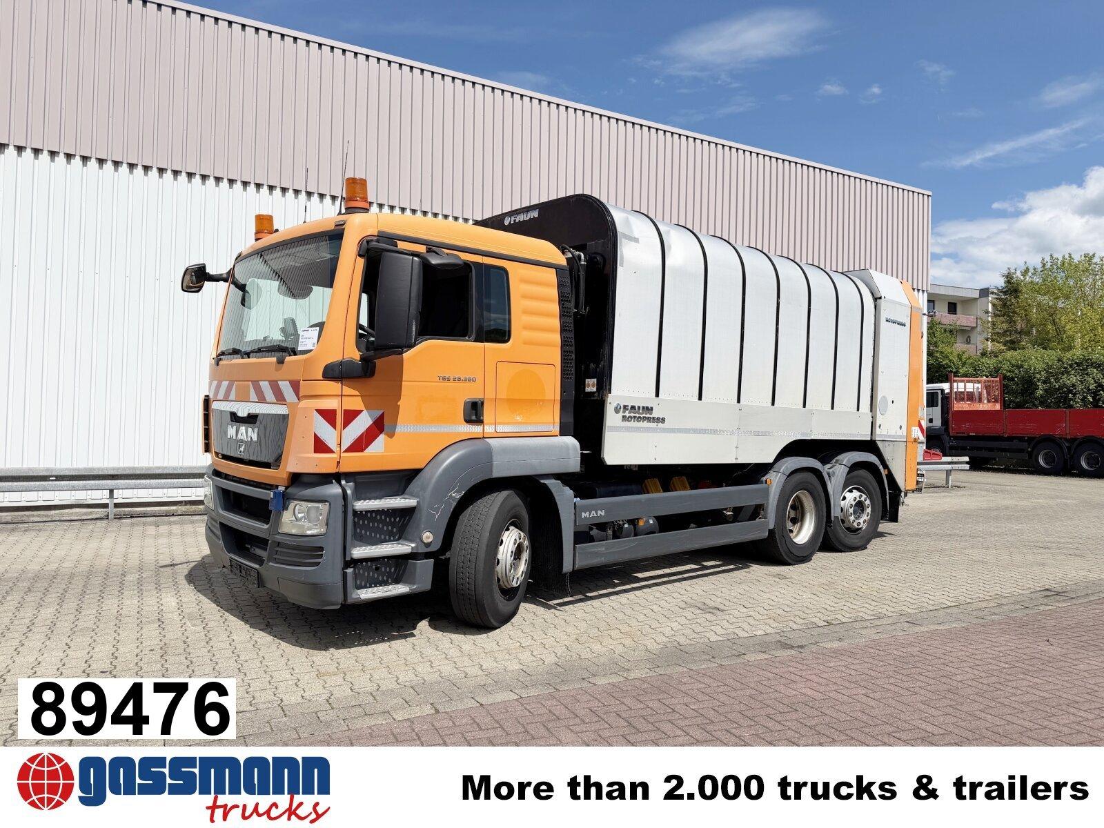 MAN TGS 26.360 6x2-4 LL, Retarder, Lift-/Lenk, FAUN