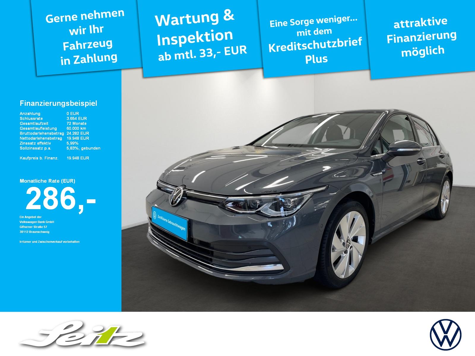 Volkswagen Golf VIII 1.5 eTSI Style *AHK*HEAD-UP*MATRIX*