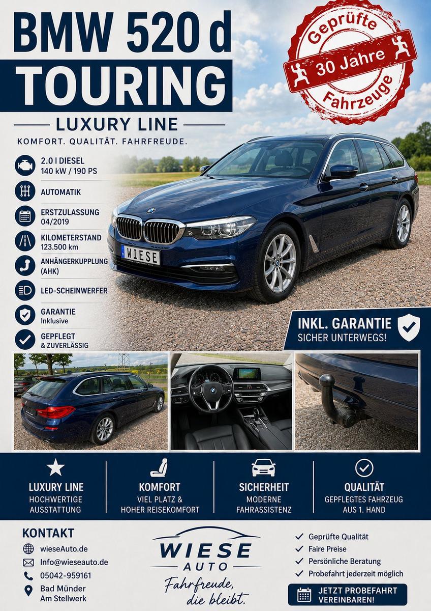 BMW 520 d Navi+AHK+LED+Kamera