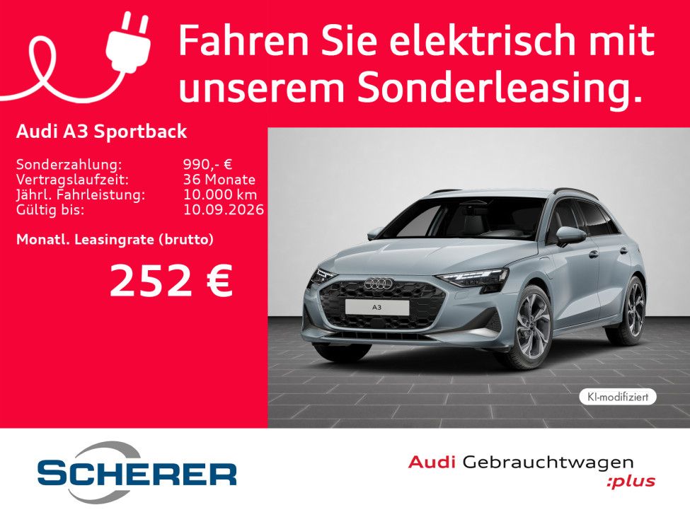 Audi A3 Sportback advanced 1.5 TFSI e 150 kW S tronic