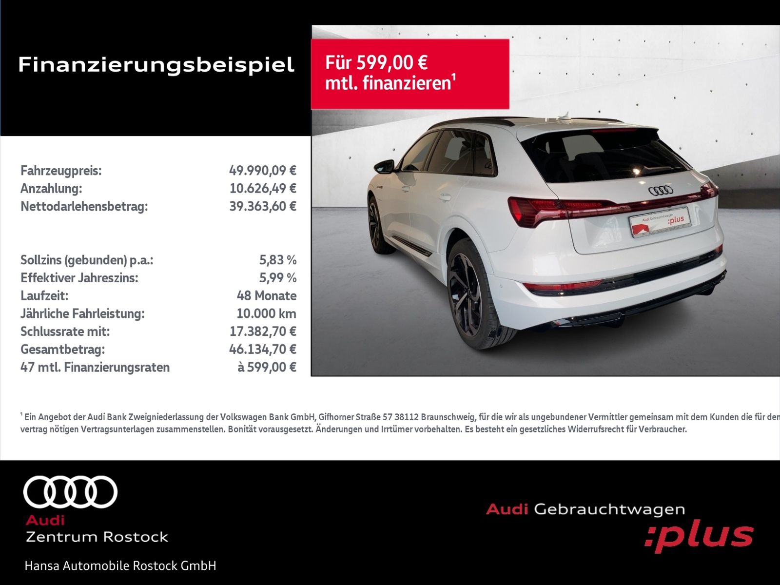 Audi e-tron 55 Quattro S-Line+Navi+Matrix+Ahk+Hud+Top imagem 3