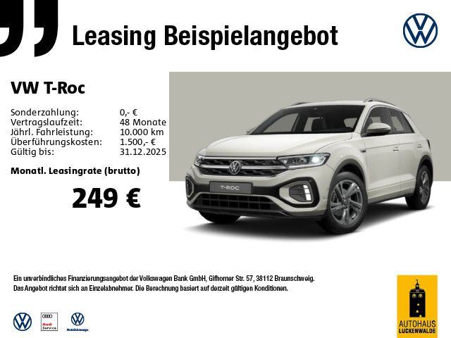 VW T-Roc 1.5 TSI R-Line DSG *ACC*LED+*SHZ*