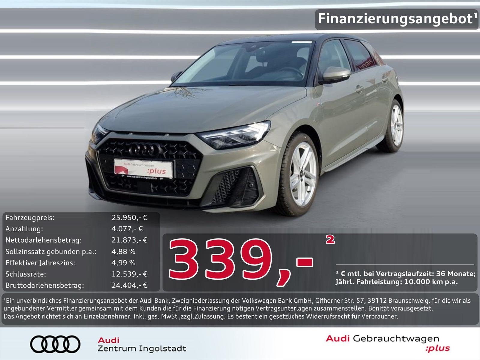 Audi A1 Sportback 35 TFSI S line LED Optik-schw.+ ACC