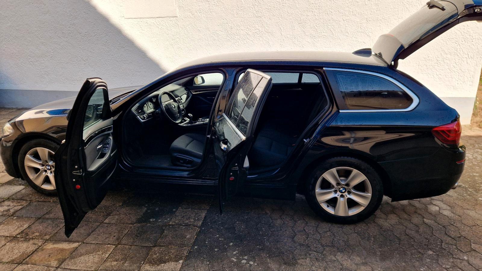 BMW 520 2013 — вигляд ззаду