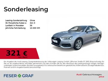 Audi Leasingangebot: Audi A4 Limousine 35TFSI LED+/Kamera/SHZ/Navi+/VC+/GR