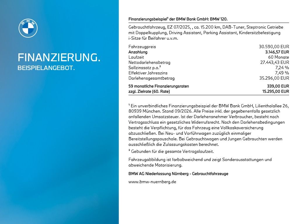BMW 120 Kamera Sitzheizung DrivingAssistant Parking foto 3