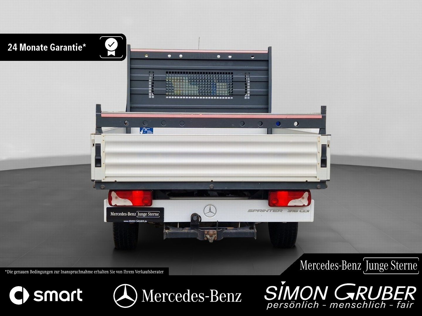 Fahrzeugabbildung Mercedes-Benz Sprinter 316 Pritsche Kompakt 3Sitze Klima AHK