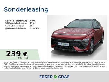 Hyundai Leasingangebot: Hyundai Kona N-LINE HEV GLASDACH NAVI LED CAM SHZ LHZ
