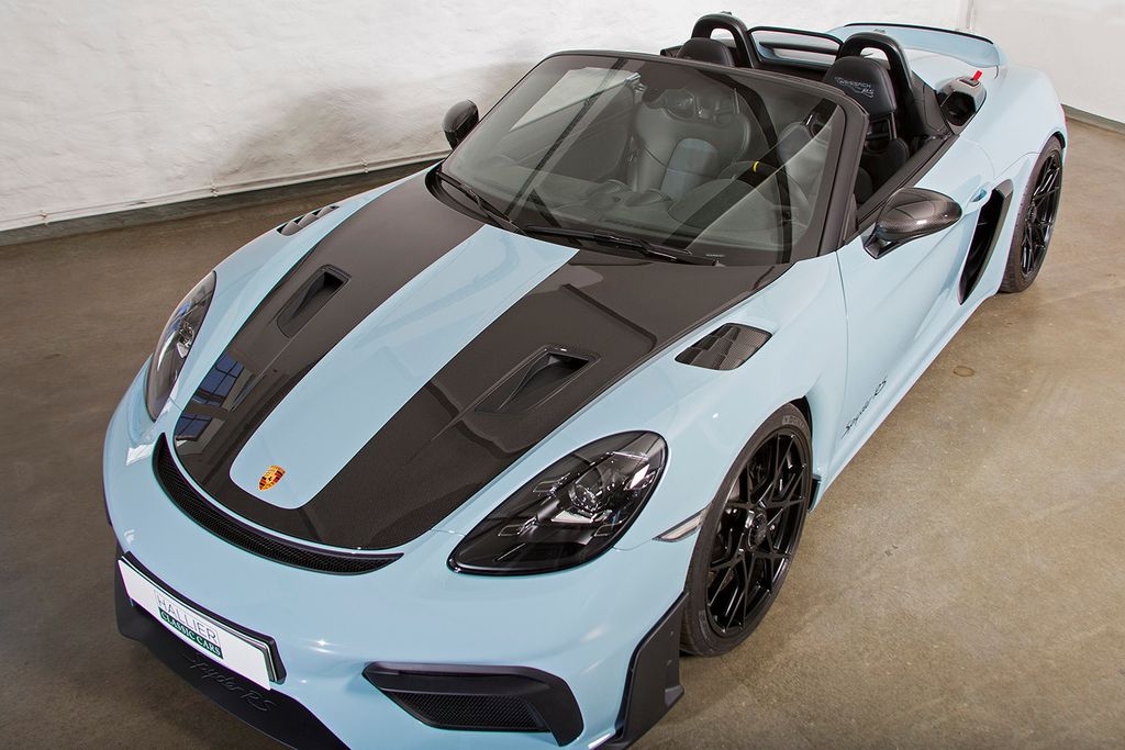 Porsche 718 Spyder RS, PTS Meissenblau, Weissach Paket !