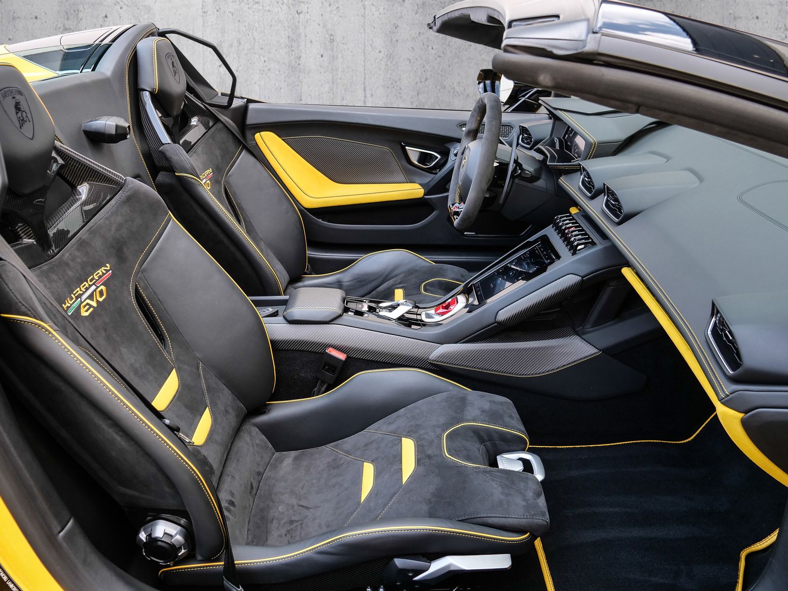 Lamborghini Huracán EVO Spyder Giallo Inti. Lifting System foto 6