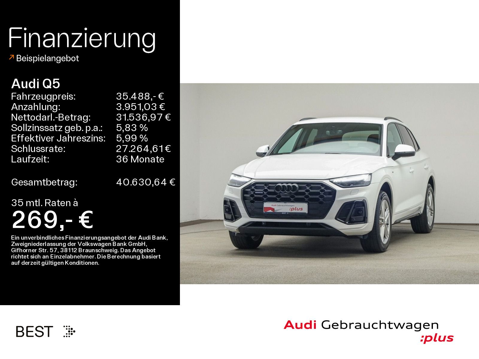 Audi Q5 S line 40 TDI qu. S line, AHK, HUD, Assist,